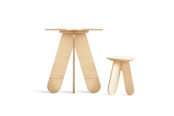 Babai - Houten tafeltje handgemaakt - Natural